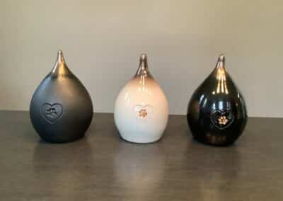 Urn Druppel met hartje en pootafdruk