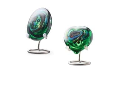 Urn Pebble multi green
